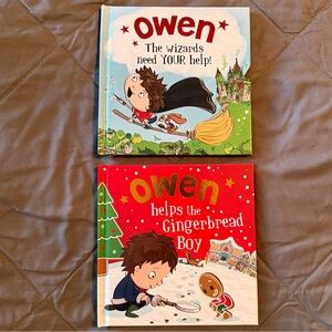 2 Personalized Books Stories with/name OWEN - BRAND NEW!